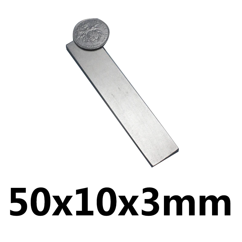 3 шт. магнит 50x10x3 N35 Сильный квадратный NdFeB редкоземельный магнит 50*10*3 неодимовые магниты 50x10x3 мм