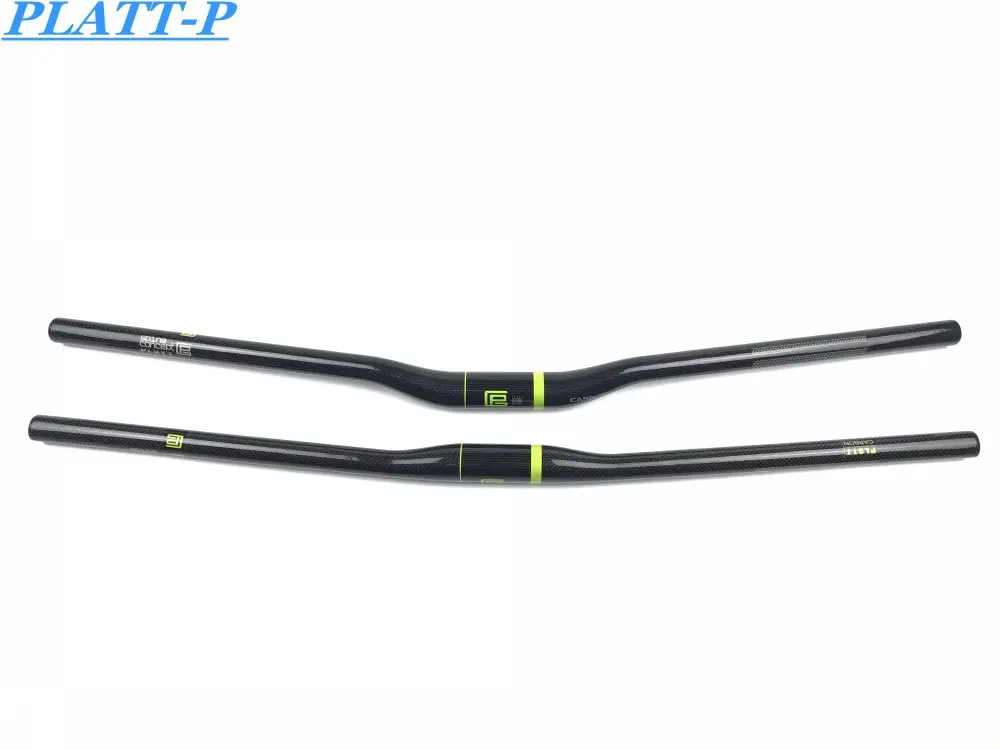 PLATT-велосипедный руль из углеродного волокна Зеленый для горного велосипеда