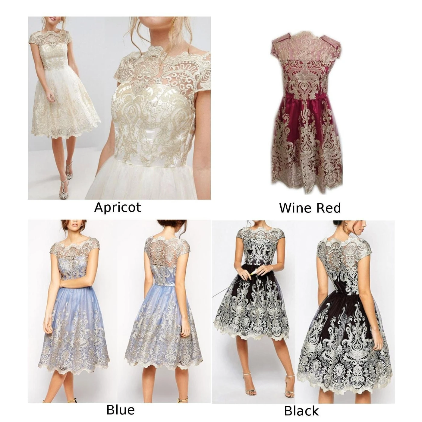 Женское платье Дамское свадебное длиной до колена элегантное вечернее с