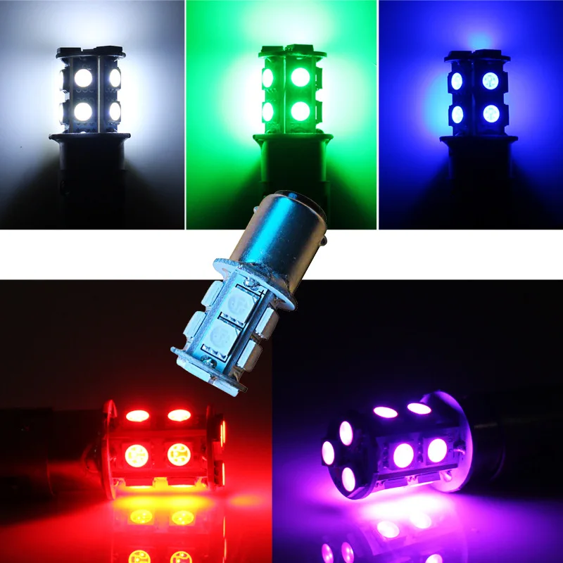 

10pcs 13 LED BA15D All Round 360 Degree Navigation Light Indication Signal Lamp for 12V Marine Boat Yacht RV Camper