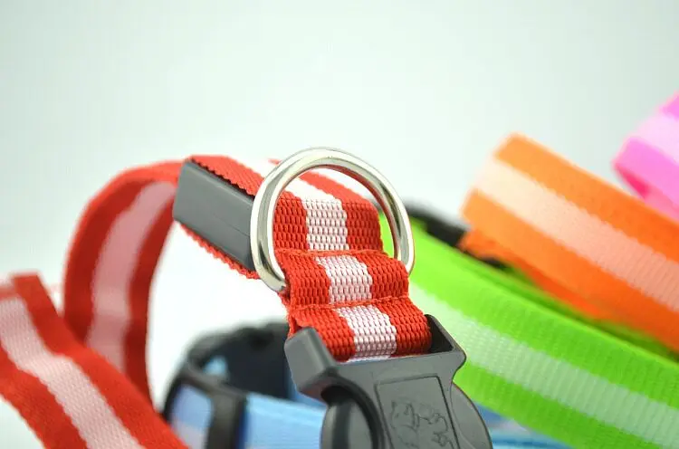 Светодиодный ошейник для собак Honden Halsband с питанием от батареи или USB Перезаряжаемый поводок для собак люминесцентный воротник Перро мигающий A02