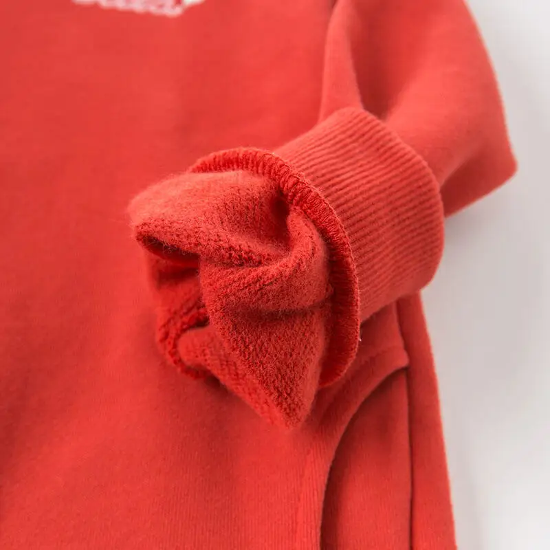 DBK8388 Dave Bella дети От 5 до 13 лет платье с капюшоном Осень Высокое качество платья