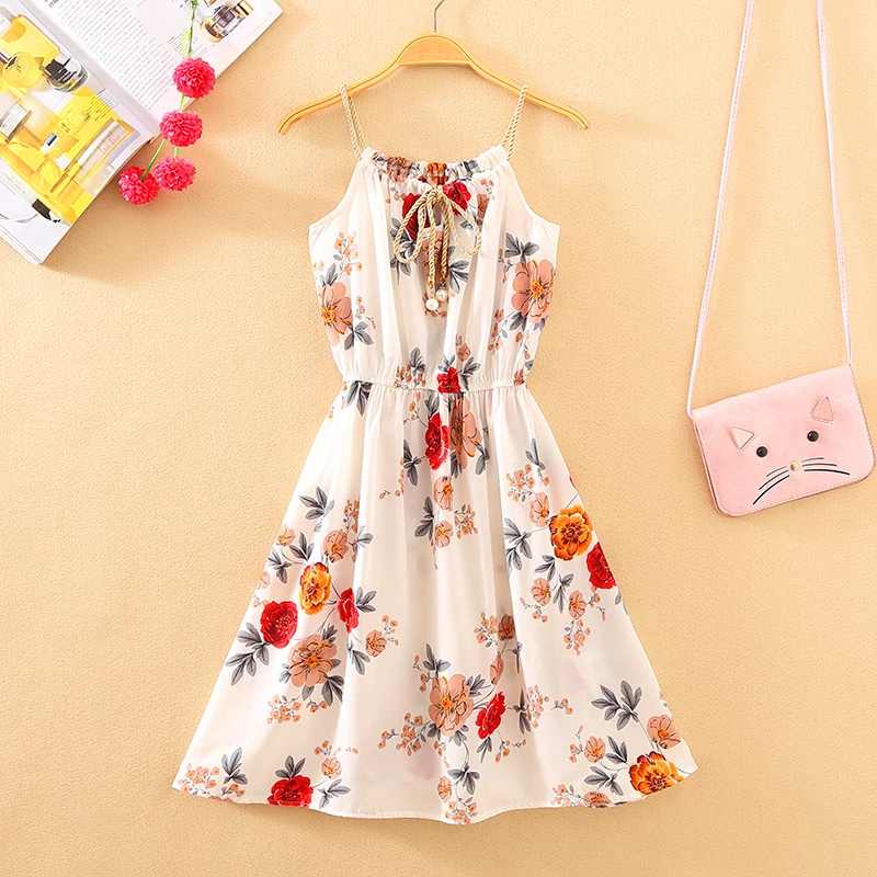 QR Sleeveless Bandage Summer Dress Women 2019 Sexy Mini A Line Party Female Casual Slim Print Vacation Boho Beach Dresses | Женская