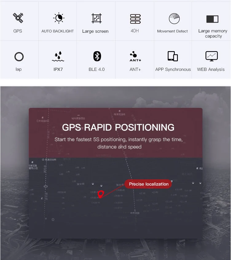 I gps порт gps iGS50E велосипедный Компьютер Водонепроницаемый IPX7 ANT+ беспроводной Спидометр велосипедный Цифровой Секундомер Велосипедный спидометр