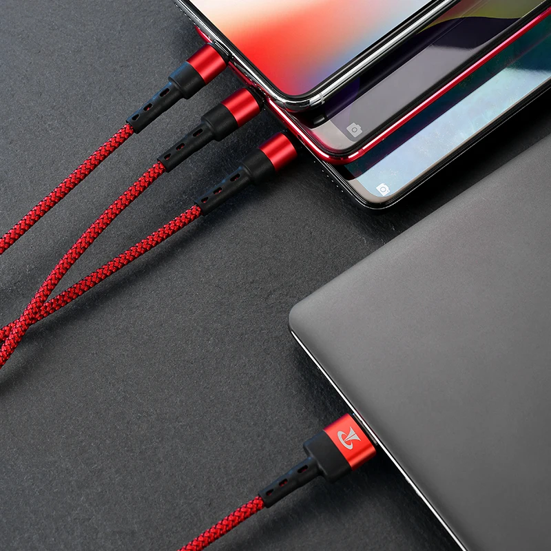 Teclast S12 3 в 1 USB кабель для мобильного телефона Micro usb type C зарядного устройства iPhone