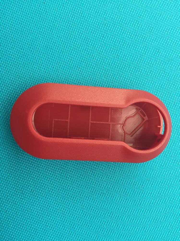 10 шт./лот пластмасс красного цвета ключ чехол для Fiat 500 Panda Punto Bravo 3 кнопки