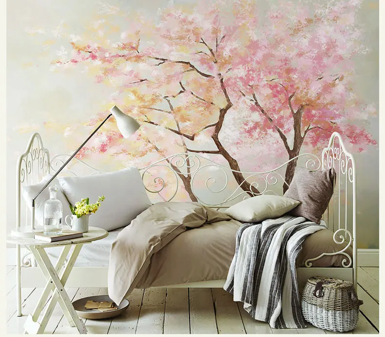 Ручная роспись 3d настенные фрески обои для стен подсолнечника фон фото фотообои