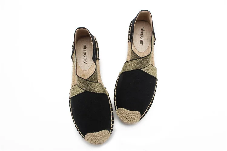 Новинка года; Alpargatas espadrilles; удобные слипоны с рисунком; Женские Повседневные тапочки; дышащие льняные парусиновые тапочки для девочек