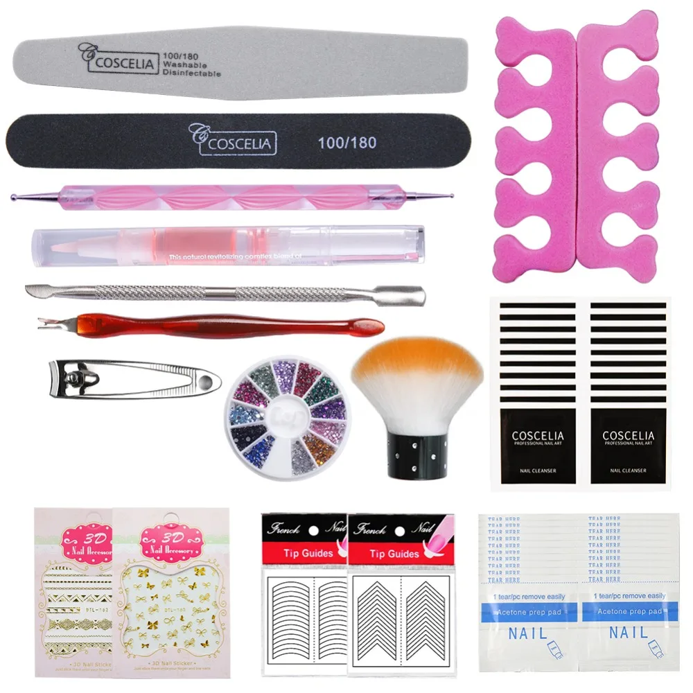 Manicure Set 36W UV LED Lamp Dryer 10 Colors Gel Nail Polish Art For Varnish Top And Base Coat Tools | Красота и здоровье