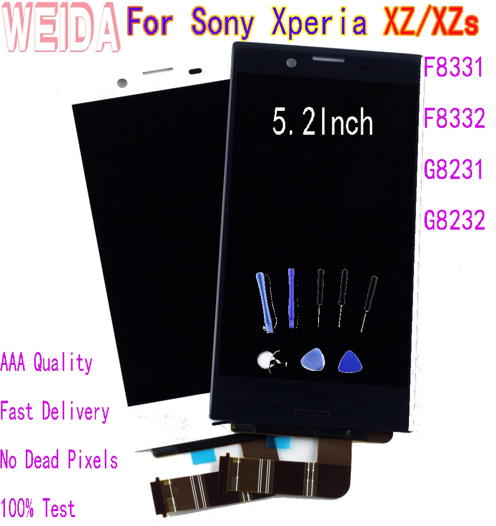ЖК-дисплей WEIDA для Sony Xperia XZP G8142 G8141 XZ F8331 F8332 сенсорный экран с цифровым