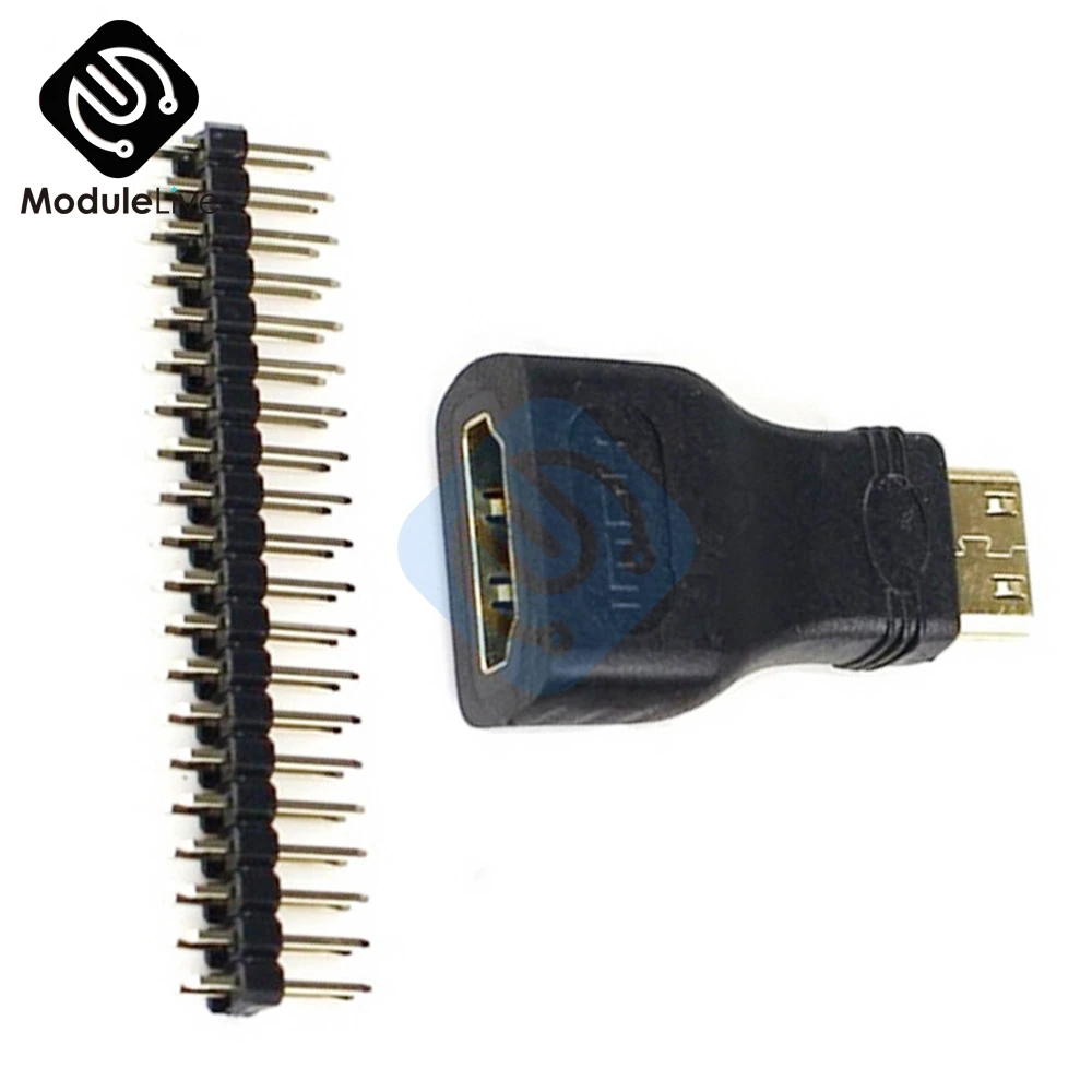 Адаптер Mini HDMI 3 в 1 + головка GPIO Micro USB для Raspberry Pi Zero Kit|mini hdmi|mini hdmi to hdmimini |