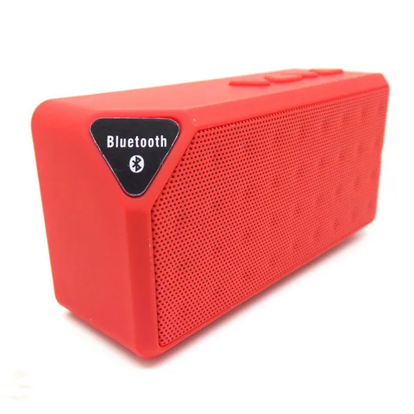 Red M& J Bluetooth Динамик X3 Кассетный стиль TF USB FM Беспроводной Портативный музыка резонирующий корпус сабвуфера громкий Динамик s с микрофоном caixa де сом - Цвет: Red