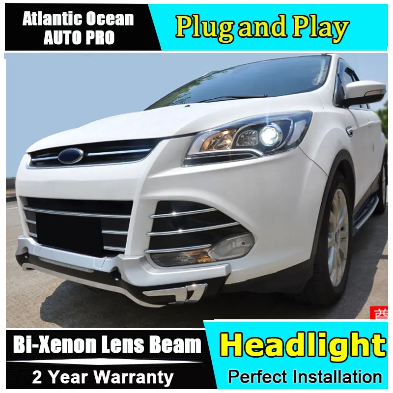 Автостайлинг для Ford Kuga Escape ксеноновые фары 2013 2016 светодиодные drl бифокальные