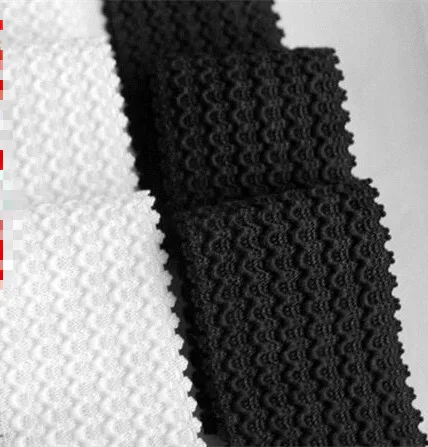 Черно белый волнистый узор шнурок эластичный пояс на талию уплотнительный