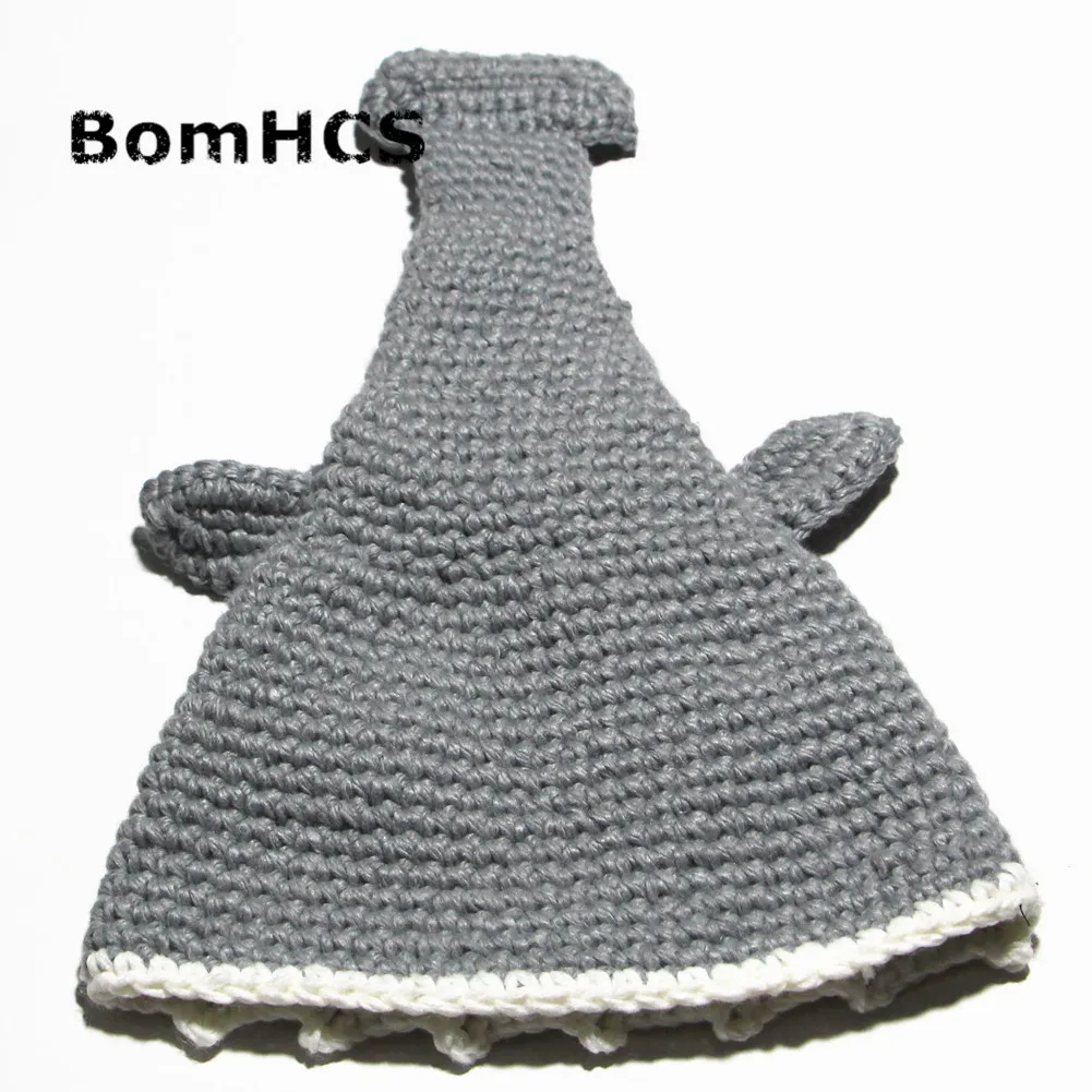 BomHCS НОВАЯ шапка в виде акулы 100% вязаная шапочка с животными ручной работы подарок