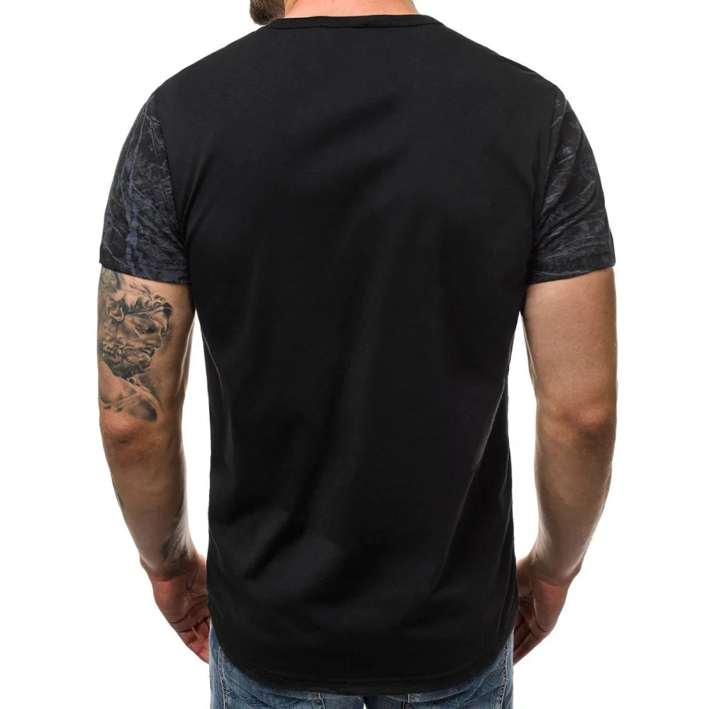 Футболки Для мужчин Новое поступление Летний стиль короткий рукав футболка моды