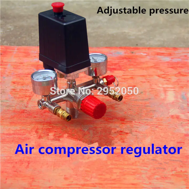 Air compressor parts Bama bracket / wind air outlet 6 ports iron with Safety valve adjustable pressure | Обустройство дома