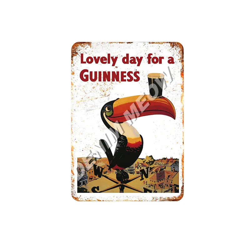 18 My goodth My Guinness металлические жестяные знаки темное пиво винтажная живопись плакат паб казино бар украшения потертый шик домашний декор WY56 - Цвет: 18