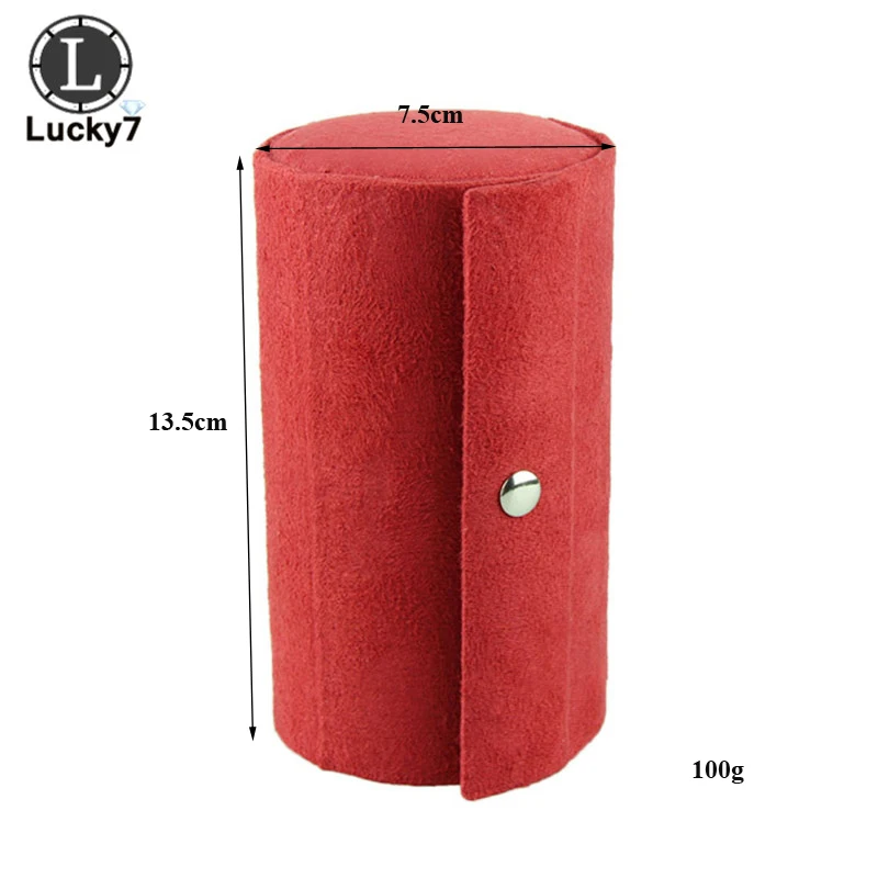 3-слойная цилиндрические украшения коробка для хранения колец ожерелий подвесок