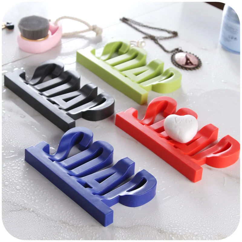 Креативный алфавитный Слив для ванной и мыльница туалетный мягкий толстый | Дом