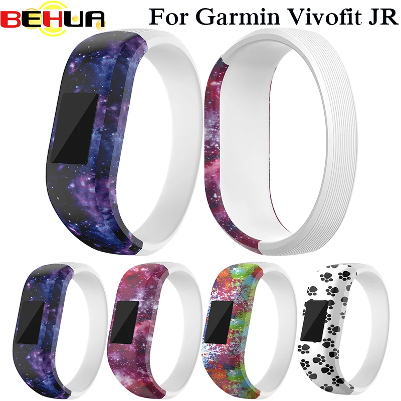 

Colorful Wrist Watch Band Soft Silicone Strap Replacement Watchband For Garmin Vivofit JR Smart Watches Activity Tracker wear