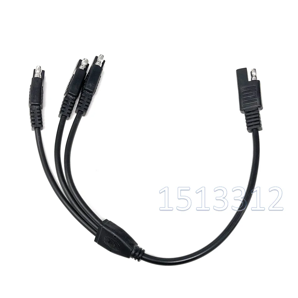 35 см 18AWG SAE Мощность Удлинительный кабель Y сплиттер 1 до 3 Разъем 2 Pin для быстрого отсоединения проводов для Панели солнечные зарядки