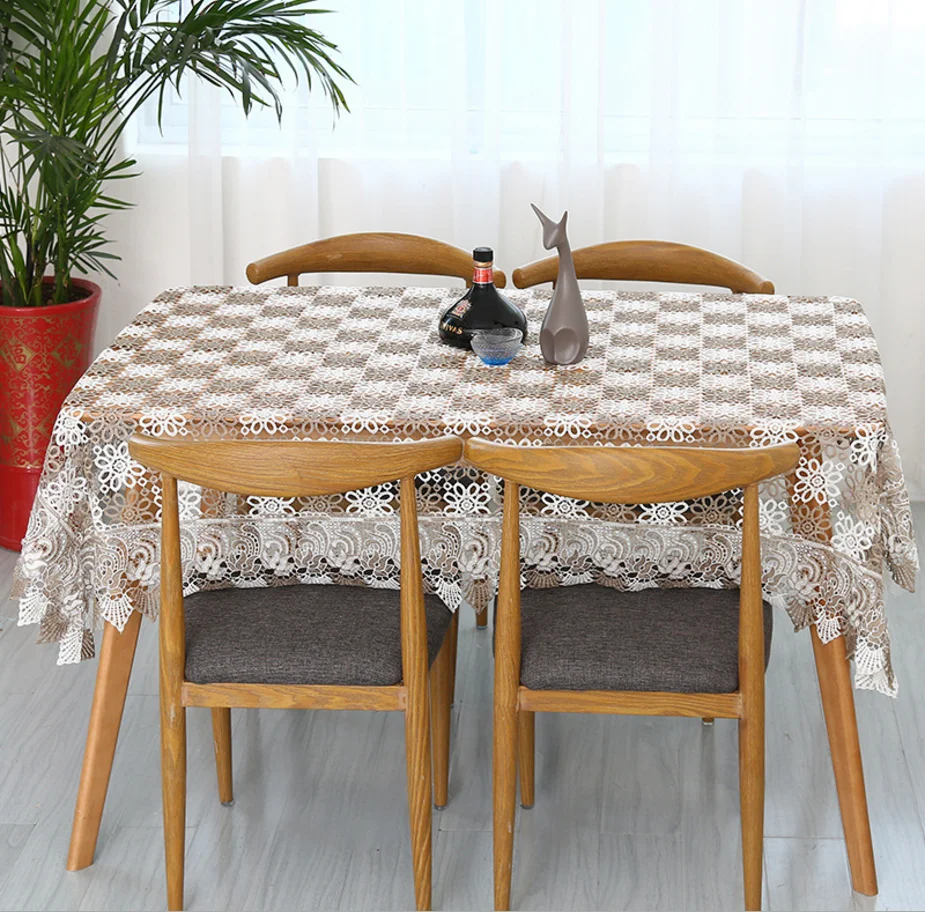 Free shipping pastoral crochet knitting embroidery tablecloth two colors crocheted tea table cloth/piano cover/sofa cover | Дом и сад