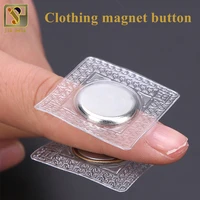 pvc invisible hidden sew metal magnetic snap buttons diy for overcoat bag garment accessories scrapbooking