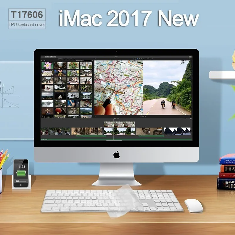 ТПУ крышка клавиатуры Для iMac новый шаблон Bluetooth Пыленепроницаемая клавиатура