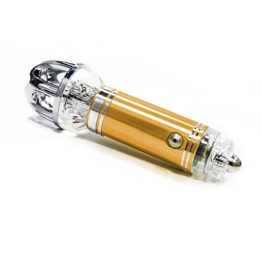 Gold Muchkey автомобиля Воздухоочистители 12 В отрицательные ионы Воздухоочиститель ионизатор Освежители воздуха АВТО пыли дым PM2.5 Eliminator автомобилей Офис - Название цвета: Gold