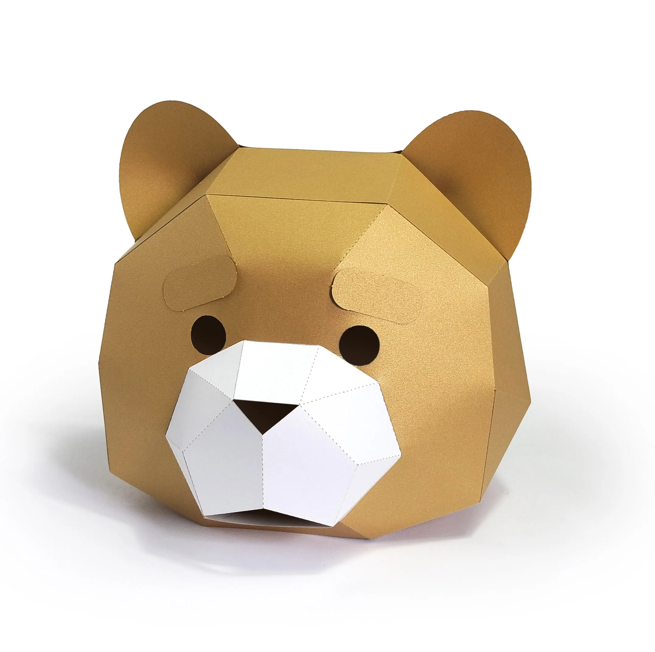 3D Бумажная Маска модный костюм животного B ear для косплея бумажная поделка сделай