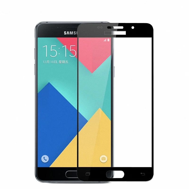 Для Samsung Galaxy A5 2016 Полное покрытие закаленное стекло Защита экрана для 2017 полное
