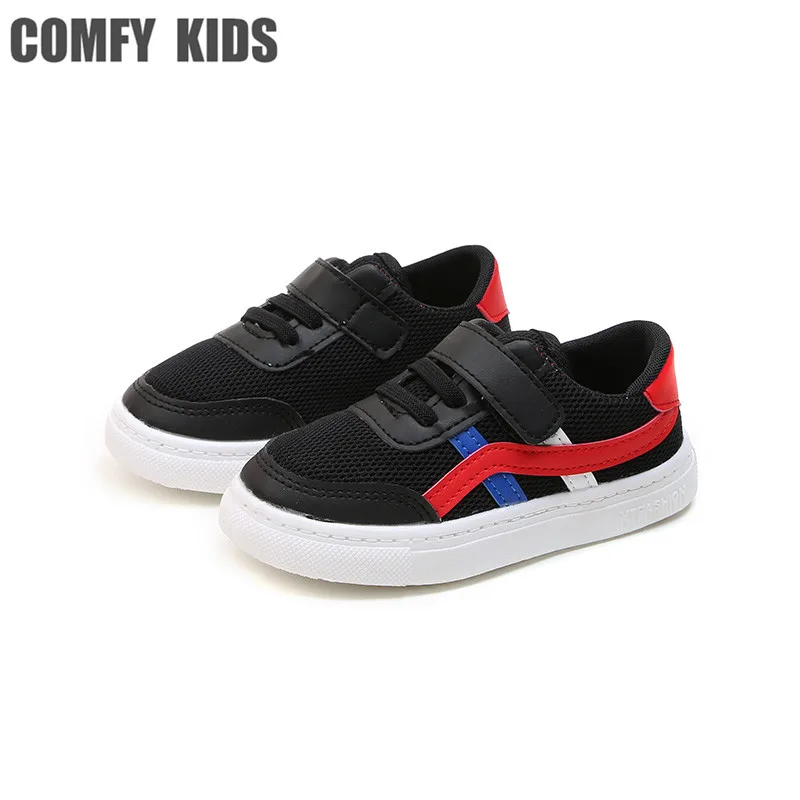 Удобные детские 2018 летние кроссовки из сетчатой ткани Детские модные