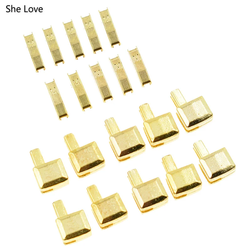 8 She Love 10 наборов 5# металлический фиксатор для ремонта молнии DIY Швейные аксессуары для одежды - Цвет: 8