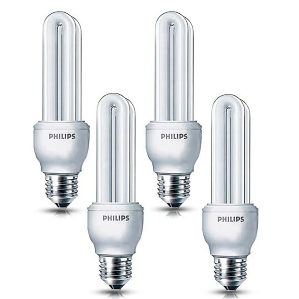 Оригинальный 4 шт. PHILIPS белый энергосберегающие свет 8 Вт/170-250 В E27 винт