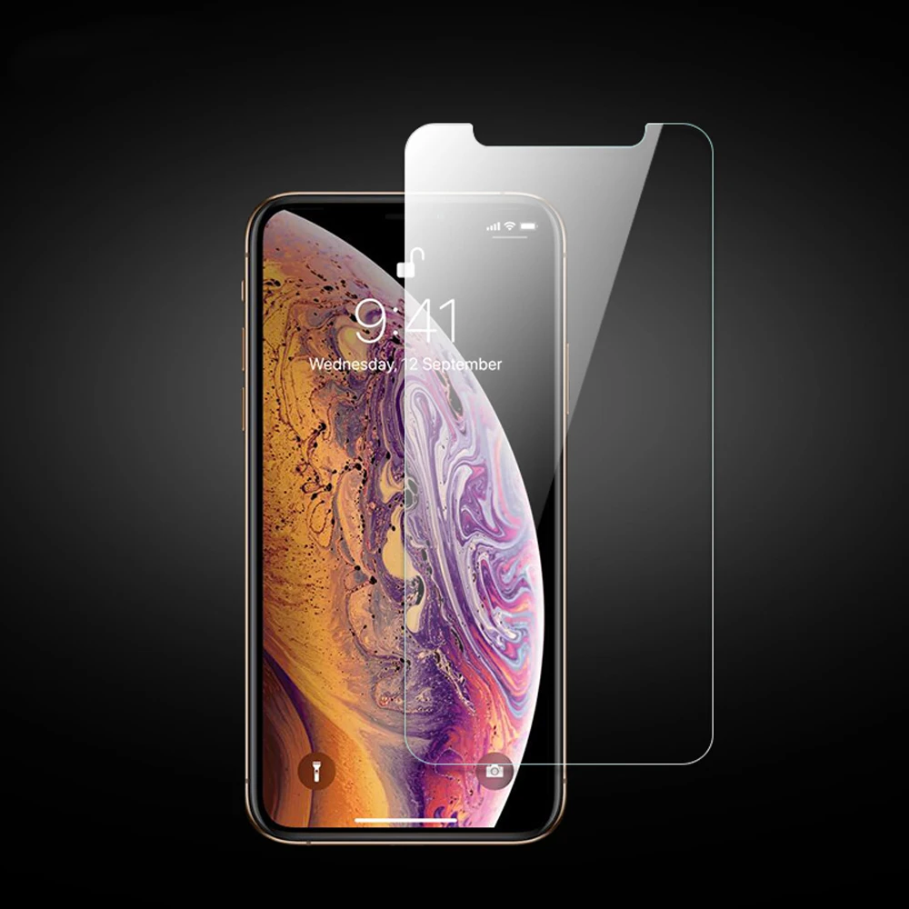 Закаленное стекло для iphone 7 8 защитная пленка X XR XS MAX 6 6S plus защита экрана телефона