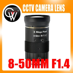 Объектив 3,0 Мп 8-50 мм с креплением F1.4 ручная фокусировка радужной оболочки фокуса объектив для камеры видеонаблюдения промышленный микроскоп камера