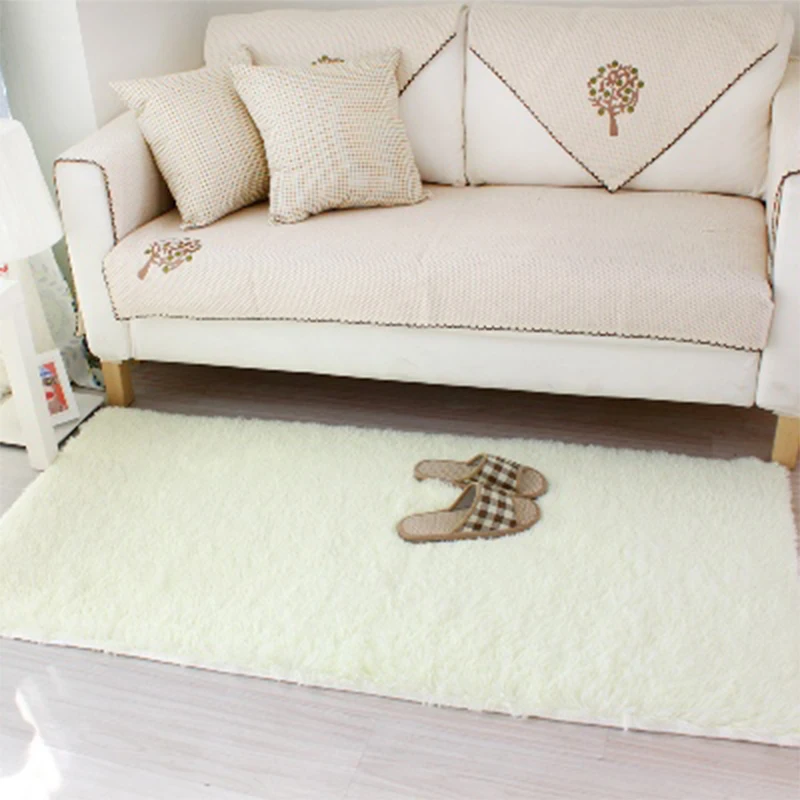 

40*60cm/15.74*23.62in Silk Soft Mini Carpet Bath Mats Anti Slip Bathroom Mat Area Rugs For Bed Sofa Besides Mechanical Wash