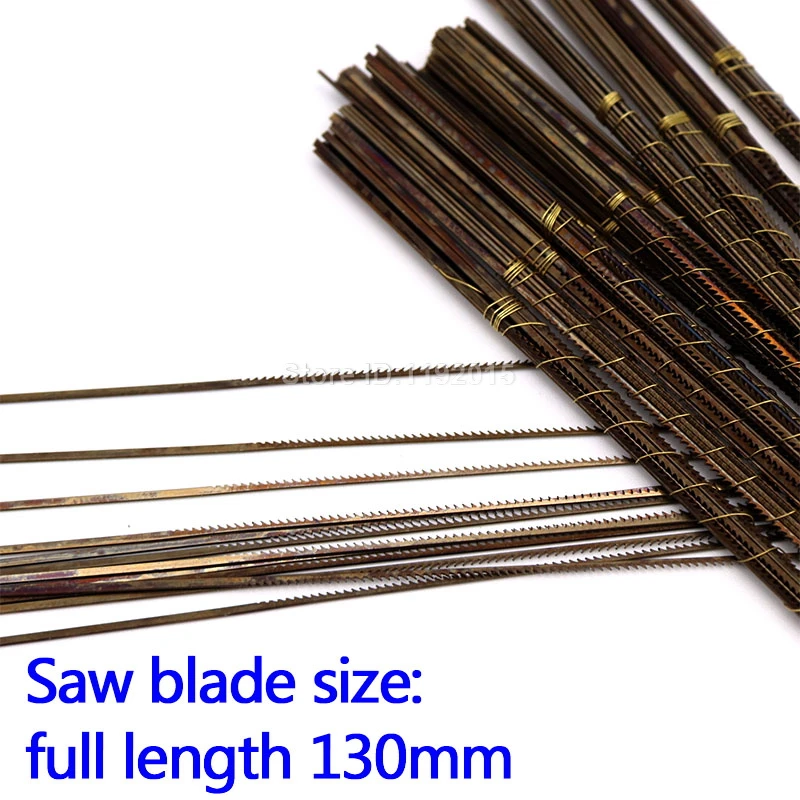 6PCS 130MM Diamond Wire Saw Blade Cutter Jewelry Metal Cutting Jig Blades Woodworking Hand Craft Tools Scroll Spiral Teeth images - 6