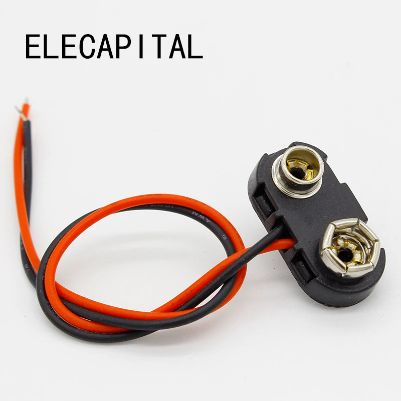 

10pcs 9V Battery Snap Connector clip Lead Wires holder