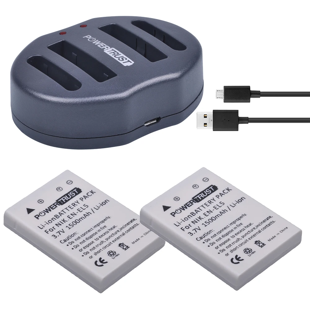 2 шт 3,7 V EN-EL5 ENEL5 Камера Батарея+ Dual USB Зарядное устройство для цифровой камеры NIKON Coolpix P530 P520 P510 P100 P500 P5000 P5100 P6000 3700 4200