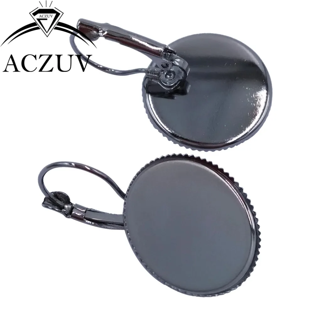 Серьги с французским рычагом на заднюю панель пустые сережки