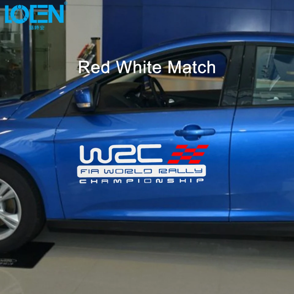 2 шт./компл. авто-Стайлинг наклейки для кузова автомобиля и WRC World Rally Championship ABS клей