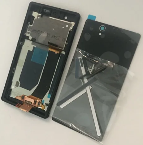 Дисплей для SONY Xperia Z lcd сенсорный экран дигитайзер с заглушка рамы задний корпус для SONY Xperia Z lcd L36H C6603 C6602 lcd