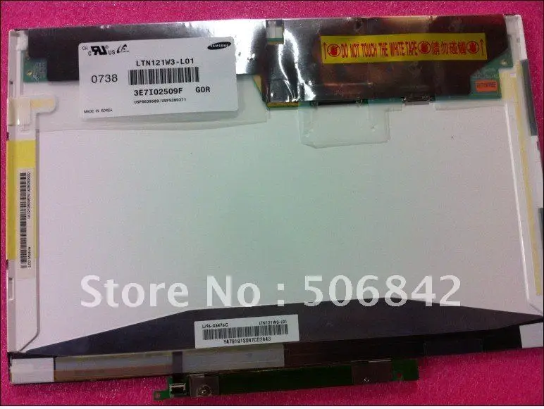 

12.1" Laptop Screen LTN121W3-L01 LCD Display Panel 1280x800