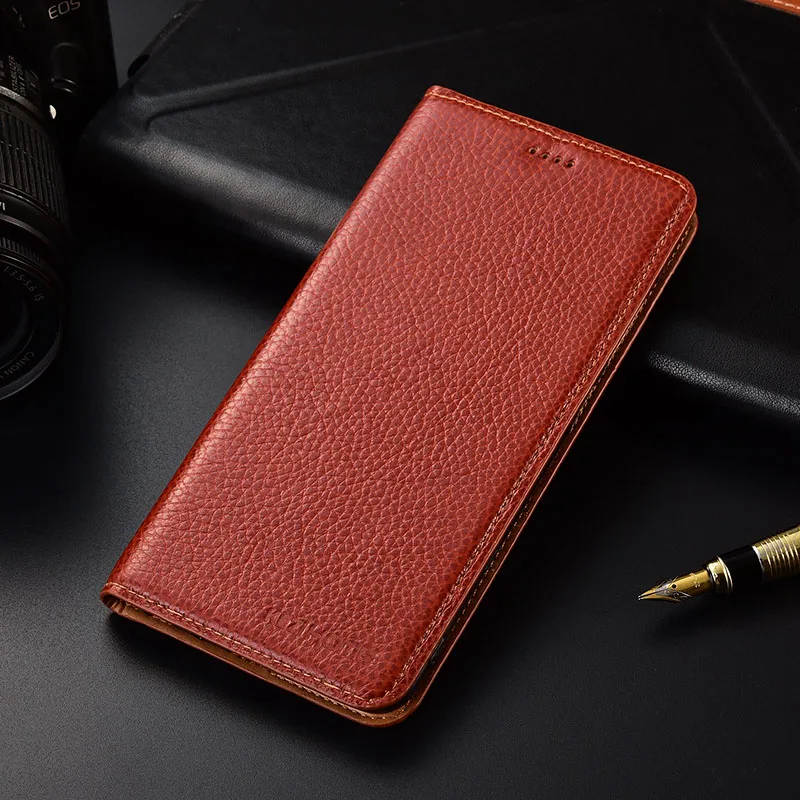for meizu 15 case kezihome litchi genuine leather flip stand leather cover capa for meizu 15 lite phone cases free global shipping