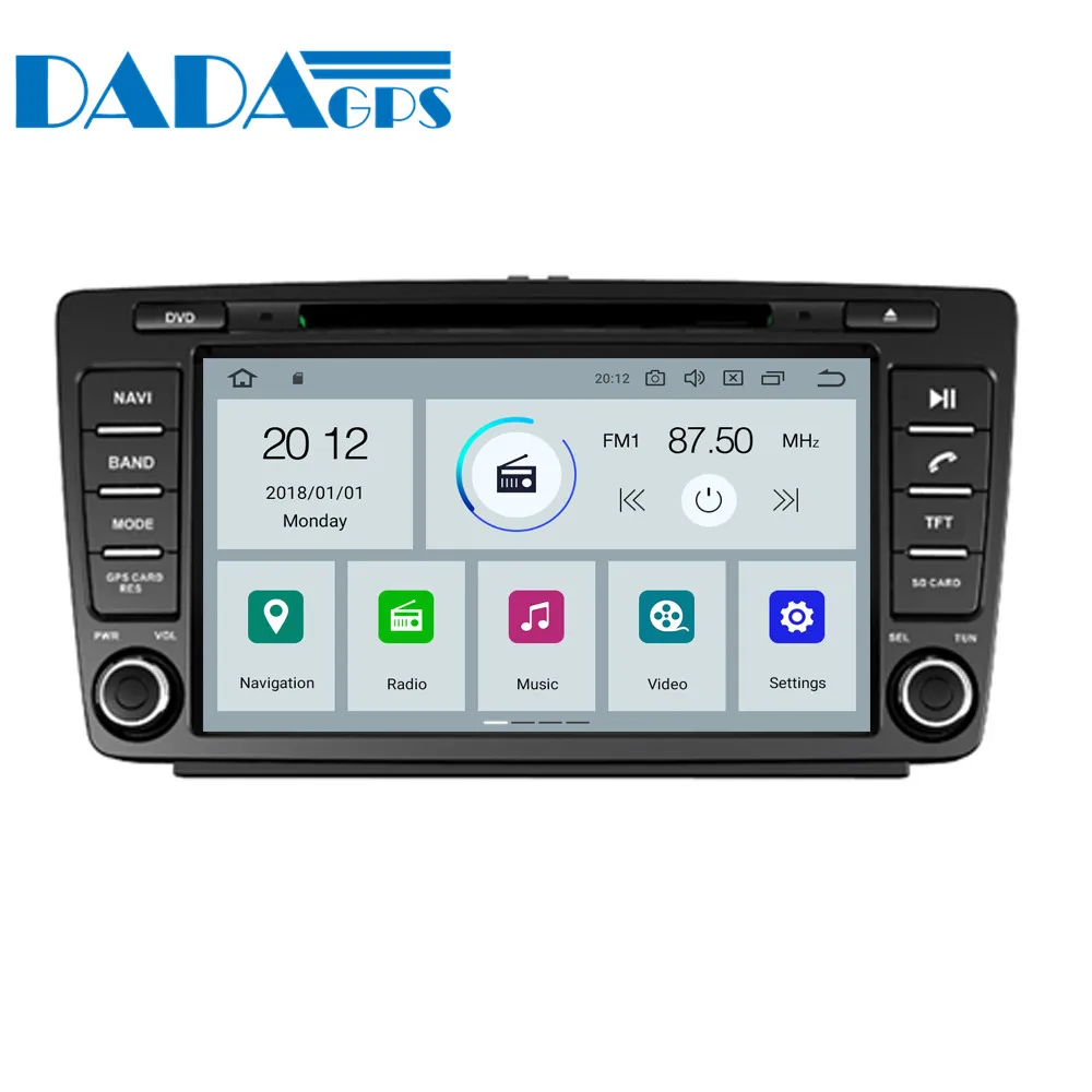 Android 9 0 4 Гб + 32 ГБ Автомобильный мультимедийный Радио DVD плеер для Skoda Octavia 2008 2009 2010