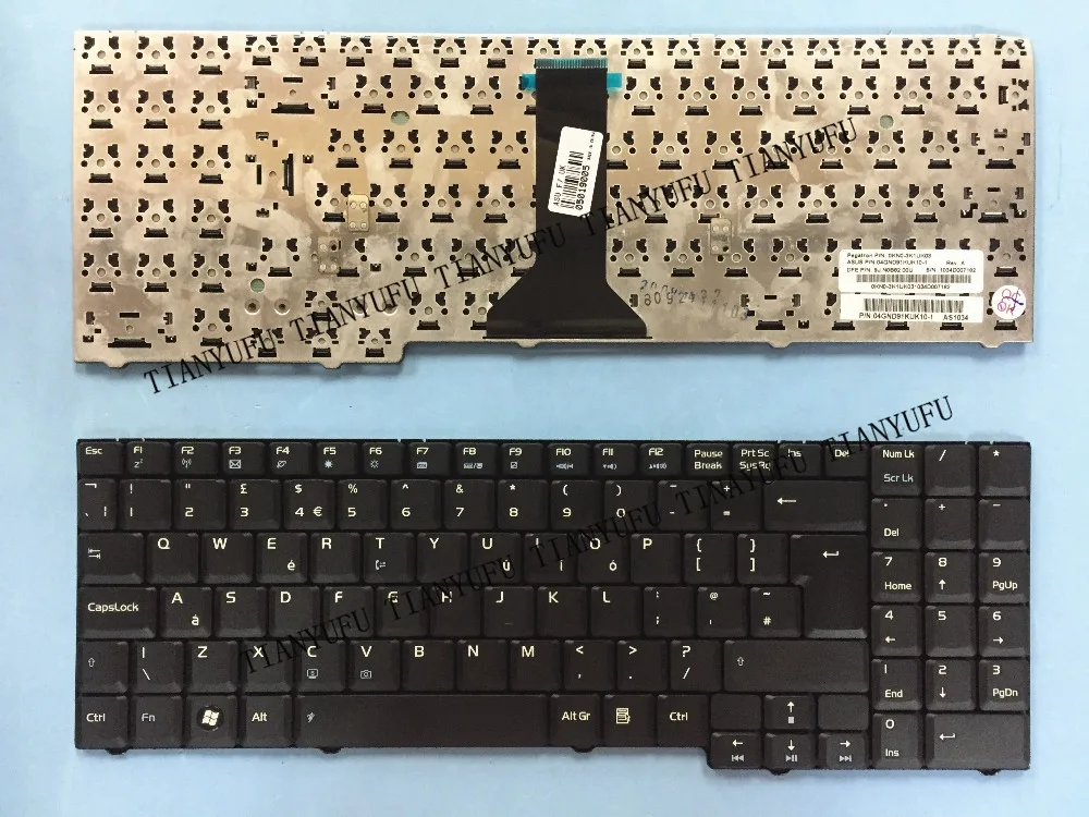 Новая английская клавиатура F7 для ноутбука ASUS M51 M51V M51E M51Q M51S M51A M51T M51TA M51K F7E F7F F7S F7Z