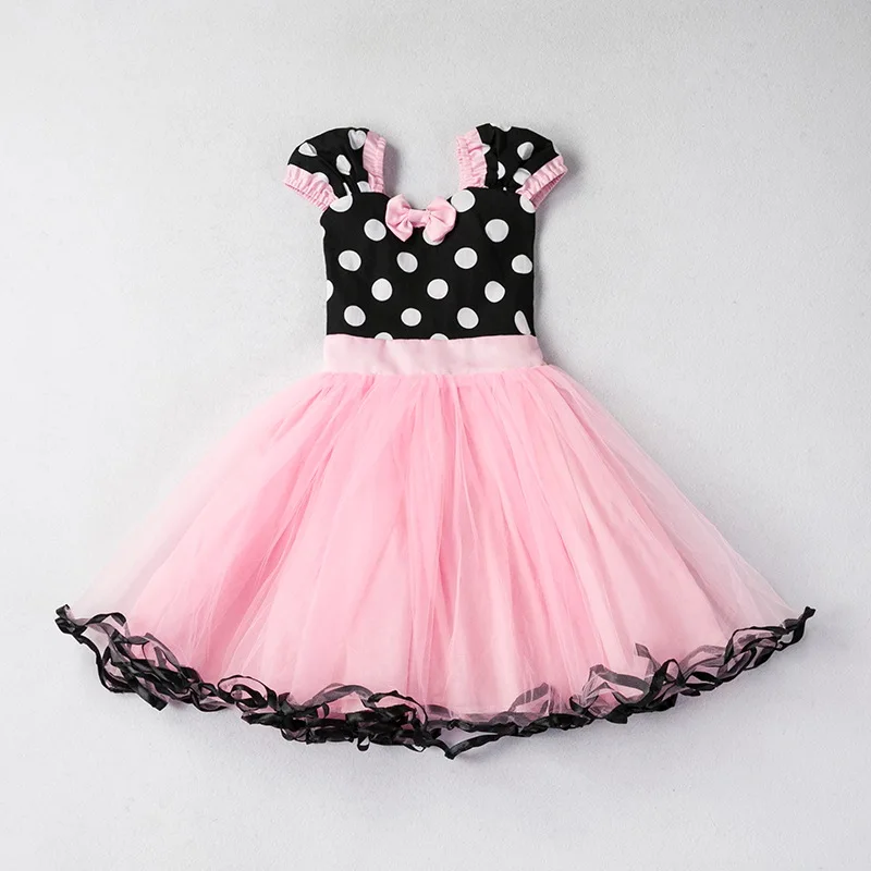 2018 платье без рукавов в красный горошек с милым бантом для маленьких девочек 0 2