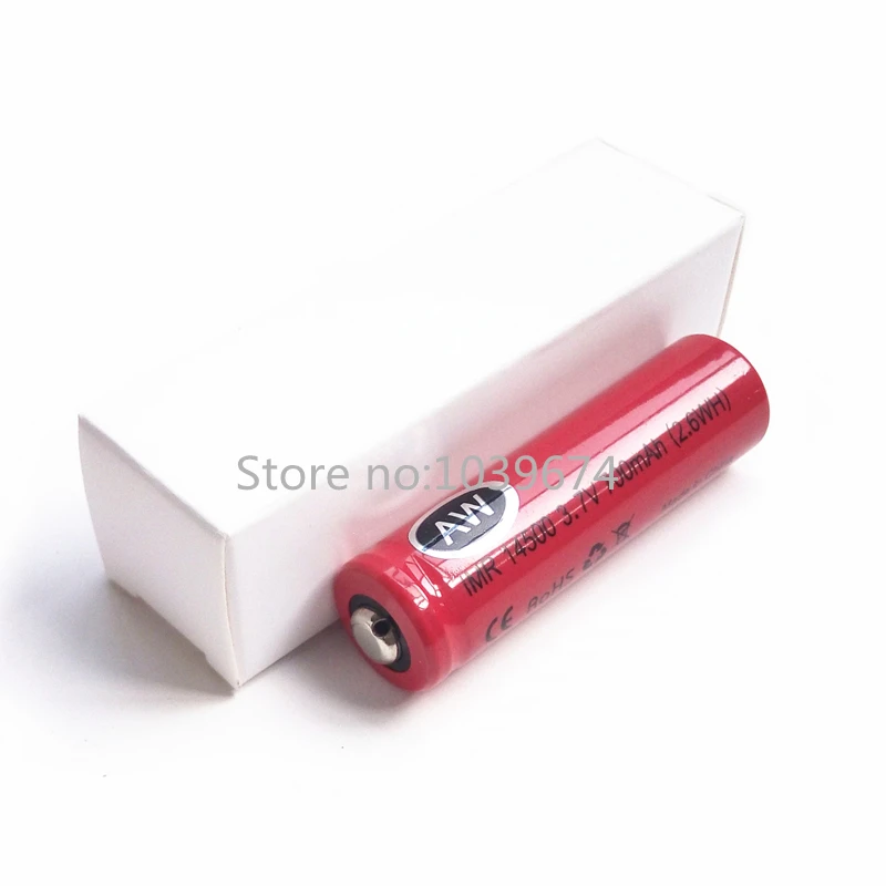 14500 700mah 3 7 V Li ion 2.6WH заряжаемые батареи для Мощность банк (Tip top) Бесконтактное